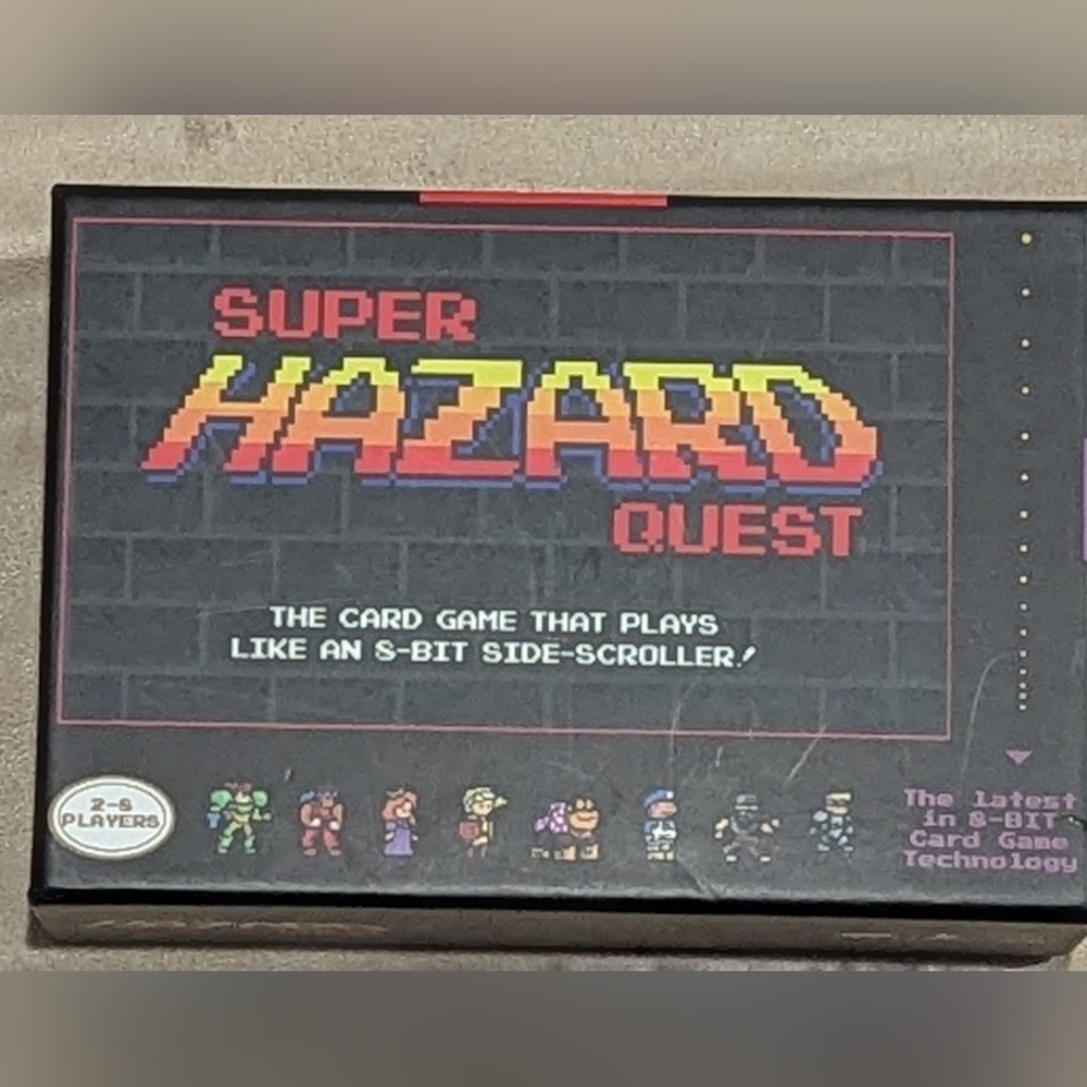 Super Hazard Quest Card Game For Teens Who Like Retro RPG Video Games! NWOT